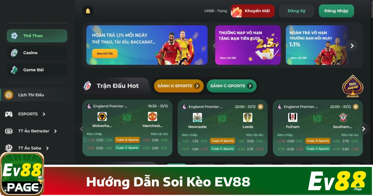 Hướng Dẫn Soi Kèo EV88 – Cách Dự Đoán Kết Quả Chính Xác 4 Hướng Dẫn Soi Kèo EV88 Giúp Tăng Cơ Hội Thắng Cược