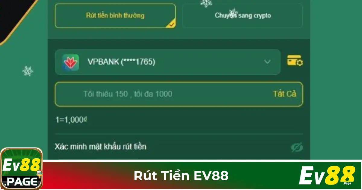 Rút Tiền EV88 – Cách Nhận Thưởng Nhanh Chóng & Chính Xác 3 Cách Rút Tiền EV88 Thành Công 100%